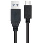 Nanocable Cable USB-C a USB-A 3.1 Gen2 10 Gbps 3A 2m Negro